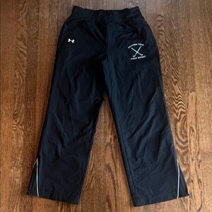 Brand New Under Armour Dry Fit Black Sports Pants with White Logo